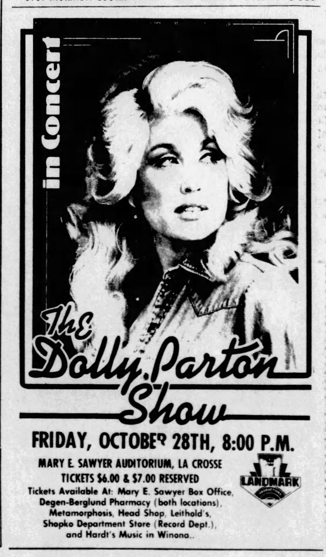 1977: Dolly Parton